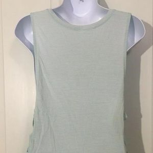 Lululemon var-city muscle tank sea aqua blue Sz 4